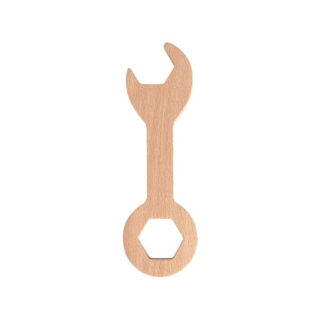 Cheie combinata (fixa + inelara) din lemn, MAMAMEMO