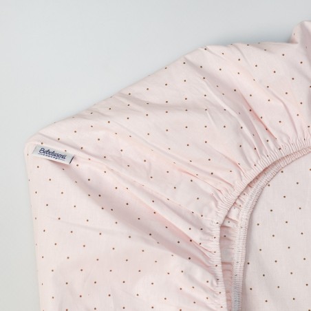 Cearșaf din bumbac, 70x140cm - Roz Pudră