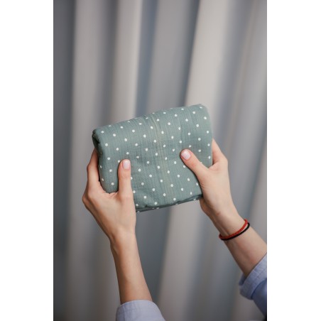 Muselina 65x65cm - Mint Cu Buline