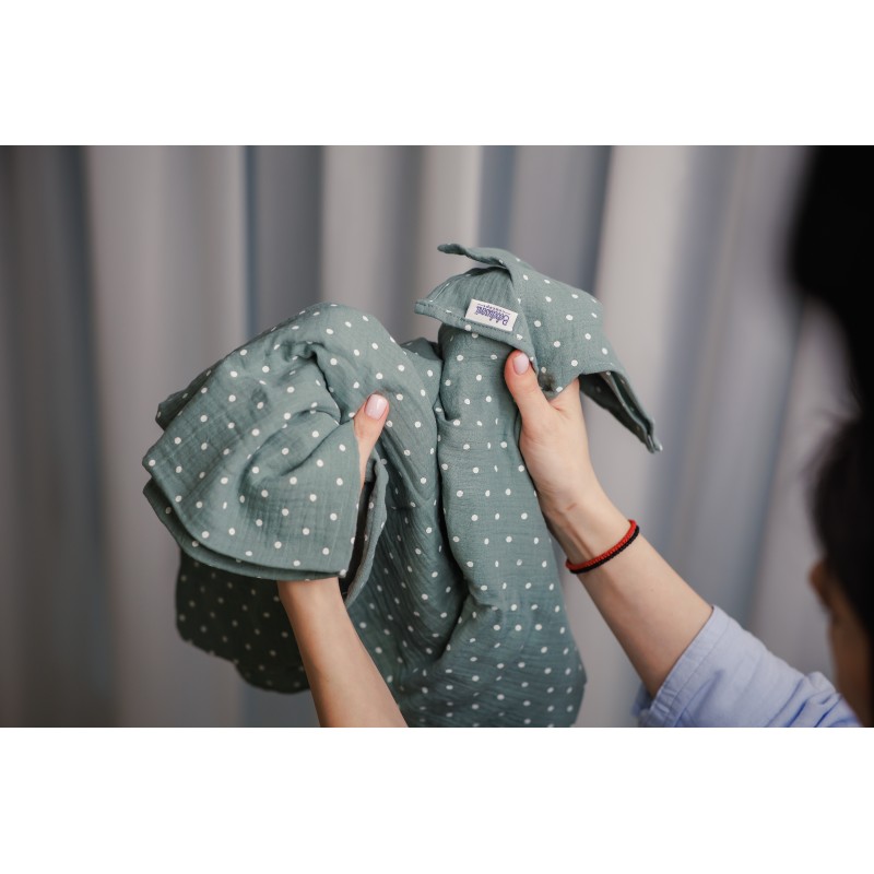 Muselina 65x65cm - Mint Cu Buline