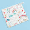 Prosop mini din bumbac, 25x25cm - Unicorni