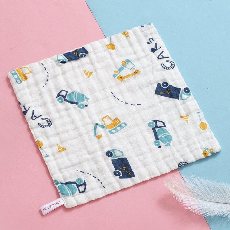Prosop mini din bumbac, 25x25cm - Camioane