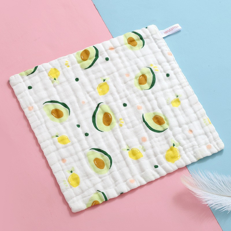Prosop mini din bumbac, 25x25cm - Avocado