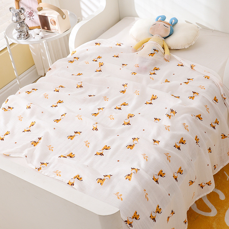 Muselină din bambus, 110x120cm - Girafe