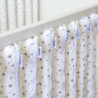 Protecții individuale pătuț bebe – set 6 bucăți Steluțe Gri | Bebelușenii Concept