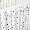 Protecții individuale pătuț bebe – set 6 bucăți Steluțe Albastre| Bebelușenii Concept