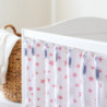 Protecții individuale pătuț bebe – set 6 bucăți Steluțe Roz | Bebelușenii Concept