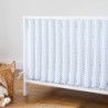 Protecții individuale pătuț bebe – set 6 bucăți Buline Albastre| Bebelușenii Concept