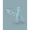 Suzetă anatomică 100% din silicon SX Pro, 0-6 luni, albastru, Suavinex